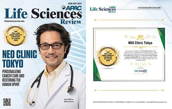 米国のサイエンス雑誌「Life Sciences Review」の表紙に掲載されました。